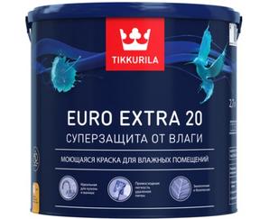 Краска в/д для влажных помещений TIKKURILA EURO EXTRA 20 C (0,9 л)