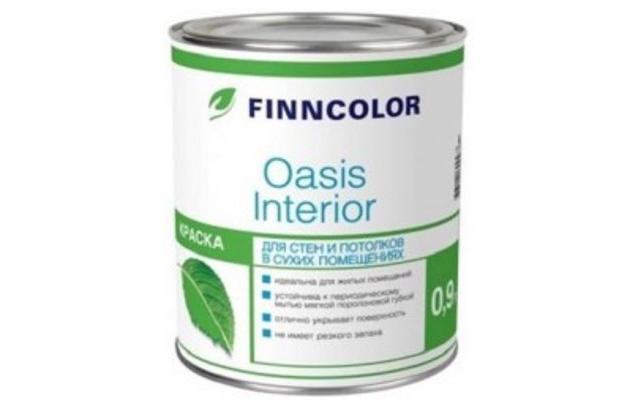 Краска в/д для стен и потолков FINNCOLOR Oasis Interior (2,7 л) 26348