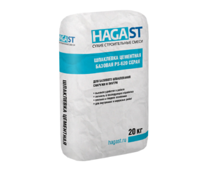 Шпаклевка цементная финишная HAGAST PS-620 Серая