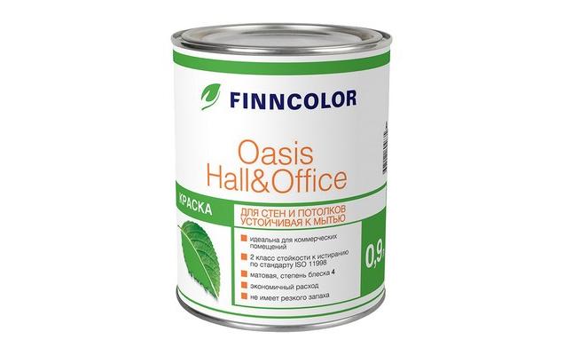 Краска в/д FINNCOLOR Oasis Hall&Office 4 база А (0,9 л) 32463