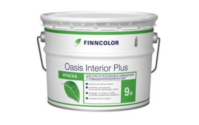 Краска в/д для стен и потолков FINNCOLOR Oasis Interior plus (0,9 л) 26399